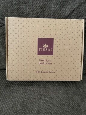 TISSAJ Premium Bed Linen Set — Twin XL white organic cotton